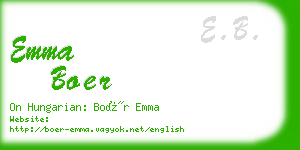 emma boer business card